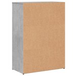vidaXL Buffet gris béton 60x30x84 cm bois d'ingénierie