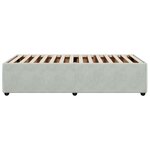 vidaXL Cadre de lit Gris clair 90x200 cm Velours