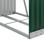 vidaXL Porte-bûches vert 80x45x190 cm acier galvanisé
