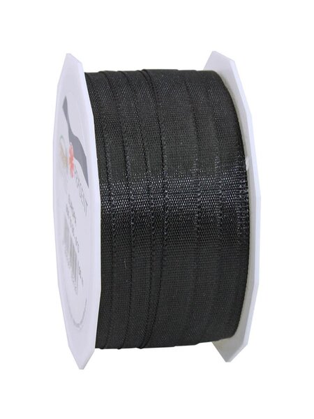 Ruban tissé - europa 50-m-rouleau 10 mm noir
