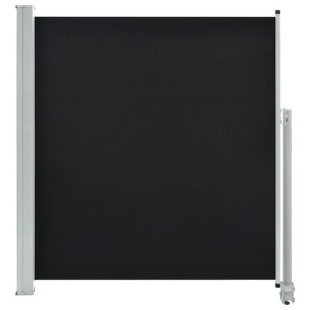 vidaXL Auvent latéral rétractable de patio 140 x 300 cm Noir