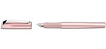 Stylo-plume ceod shiny brillant plume taille m + cartouche bleu roi  rose poudré x 10 schneider