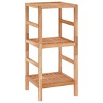 vidaXL Étagère de salle de bain 35 5x35 5x79 cm Bois massif de noyer