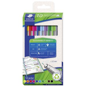 Fineliner triplus étui carton de 10 staedtler