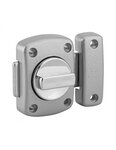 THIRARD - Verrou à bouton Alouette pour porte intérieure  40mm  acier  époxy argent
