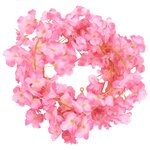 vidaXL Guirlandes de fleurs de Noël 6 Pièces rose foncé 180 cm