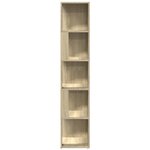vidaXL Armoire d'angle Chêne sonoma 33x33x164 5 cm Bois d'ingénierie