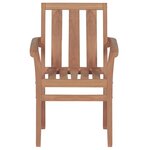 vidaXL Chaises de jardin lot de 2 et coussins gris Bois de teck massif