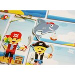 8 étiquettes autocollantes cadeaux - Pirates - Cordelettes