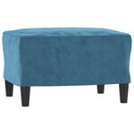 vidaXL Ensemble de canapés 3 Pièces avec coussins bleu velours