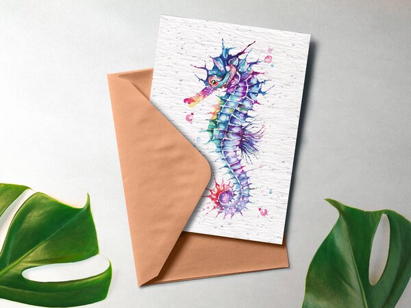 Carte à planter "aquarelanimaux"