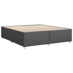 vidaXL Cadre de lit sans matelas gris foncé 180x200 cm tissu