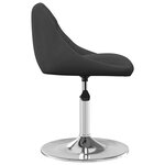 vidaXL Chaises à dîner pivotantes 4 Pièces Noir Velours
