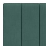 vidaXL Lit avec matelas vert foncé 90x200 cm velours
