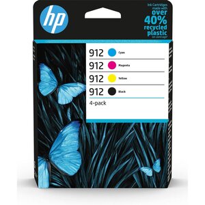 Pack 912 de 4 Cartouche Jet d'encre (1 Noir + 1 Cyan + 1 Magenta + 1 Jaune) HP sous blister HP