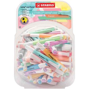 Surligneur swing cool Pastel bonbonnière de 100 STABILO