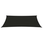 vidaXL Voile d'ombrage 160 g/m² Noir 2 5x4 5 m PEHD