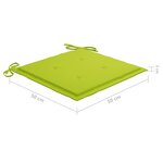 vidaXL Chaises de jardin avec coussins lot de 6 Bois d'acacia massif