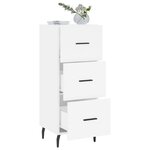 vidaXL Buffet blanc 34 5x34x90 cm bois d'ingénierie