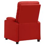 vidaXL Fauteuil de massage Rouge bordeaux Similicuir