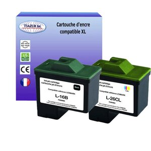 Cartouche compatible Lexmark 16 + 26 pour DELL A920, DELL720 - T3AZUR