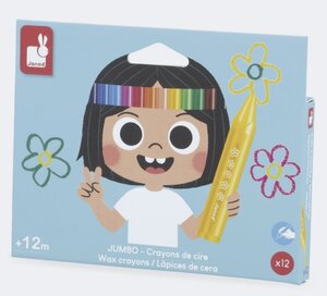 Crayons de cire X 12 - Jumbo - - Juratoys
