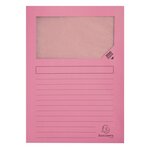 Paquet de 10 chemises à fenêtre SUPER 160g/m2 - 22x31cm Couleurs assorties EXACOMPTA