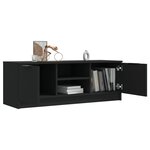 vidaXL Meuble TV Noir 102x35x36 5 cm Bois d'ingénierie