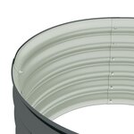vidaXL Lit surélevé de jardin 80x80x44 cm Acier galvanisé Gris