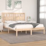 vidaXL Cadre de lit Bois de pin massif 200x200 cm