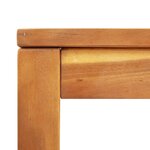 vidaXL Table à manger de jardin 110x110x75 cm bois d'acacia massif