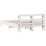 vidaXL Cadre de lit sans matelas blanc 140x200 cm bois de pin massif