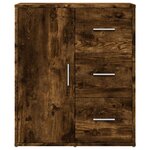 vidaXL Buffets 2 Pièces chêne fumé 60x31x70 cm bois d'ingénierie