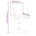 vidaXL Tabouret de bar Noir Velours