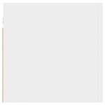 vidaXL Tables de chevet 2 Pièces Blanc 30 5x30x30 cm Bois d'ingénierie