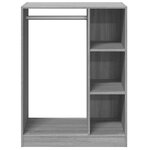 vidaXL Garde-robe chêne fumé 77x48x102 cm bois d'ingénierie