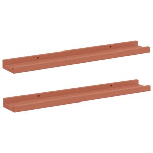 vidaXL Étagère Murale 2 Pièces Rouge 60 x 9 x 3 cm Bois d'ingénierie