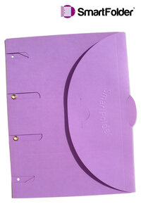 Pochette de classement PELLICULEE lilas à l'unité SMARTFOLDER