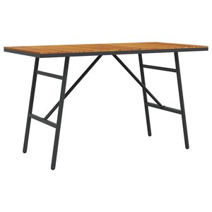 vidaXL Table de salle à manger Marron 110 x 55 x 62 cm