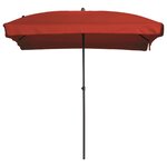 Madison Parasol Patmos Luxe Rectangulaire 210x140 cm Rouge brique