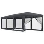 vidaXL Tente de fête avec 8 parois latérales en maille Anthracite 3x9m