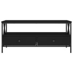 vidaXL Table basse noir 100x51x45 cm bois d'ingénierie