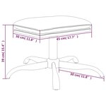 vidaXL Repose-pied Bleu 60x60x36 cm Velours