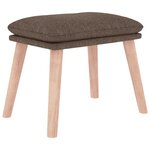 vidaXL Repose-pied Taupe 45x29 5x35 cm Tissu