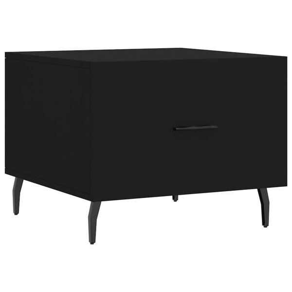 vidaXL Table basse Noir 50x50x40 cm Bois d'ingénierie