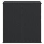 vidaXL Boîte à coussins de jardin Résine tressée 100x49x103 5 cm Noir