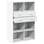 vidaXL Buffet haut blanc 80x42 5x124 cm bois d'ingénierie