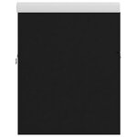 vidaXL Armoire d'évier avec lavabo intégré Noir Aggloméré