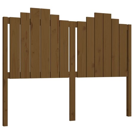 vidaXL Tête de lit Marron miel 141x4x110 cm Bois massif de pin