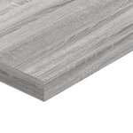 vidaXL Étagères murales 4 Pièces sonoma gris 40x10x1 5 cm bois ingénierie